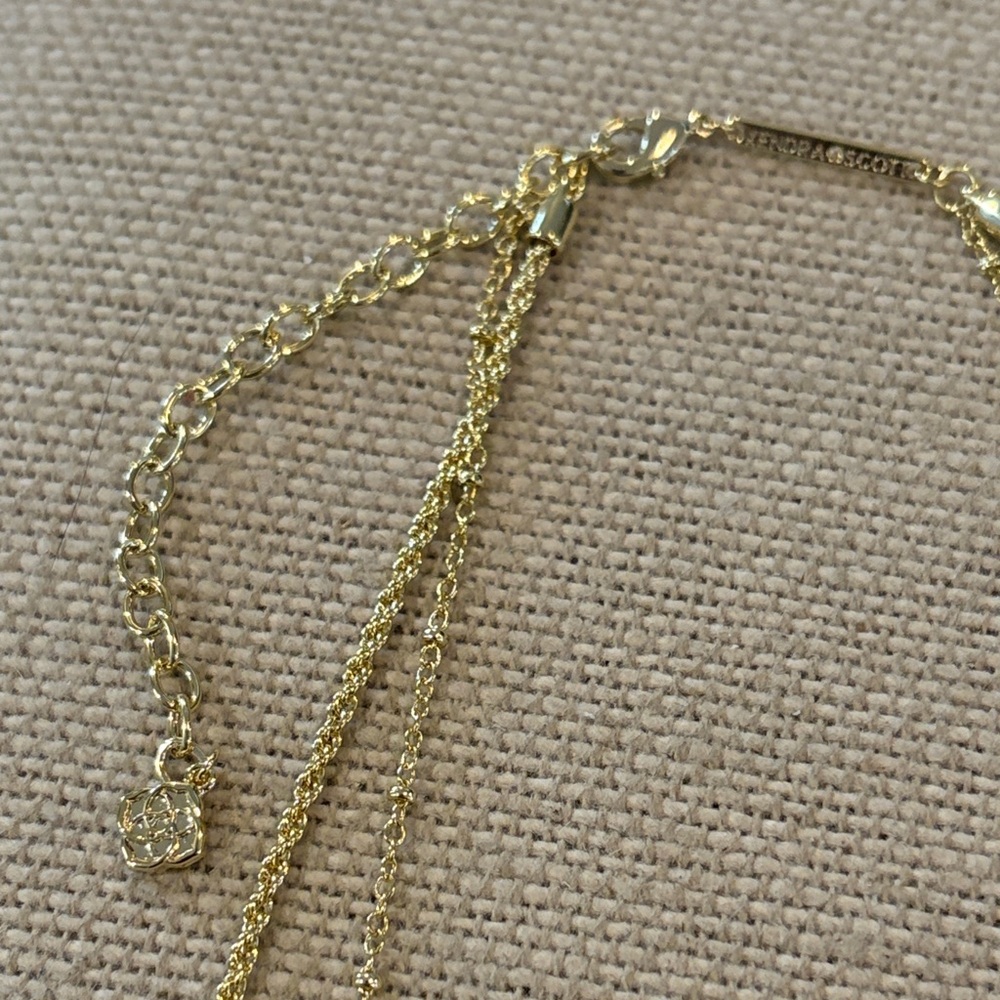 Kendra Scott Anna Gold Heart FiligreeMulti Strand Necklace/NWT - Picture 7 of 11